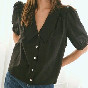 Sam Top Lisa Says Gah - Black Linen